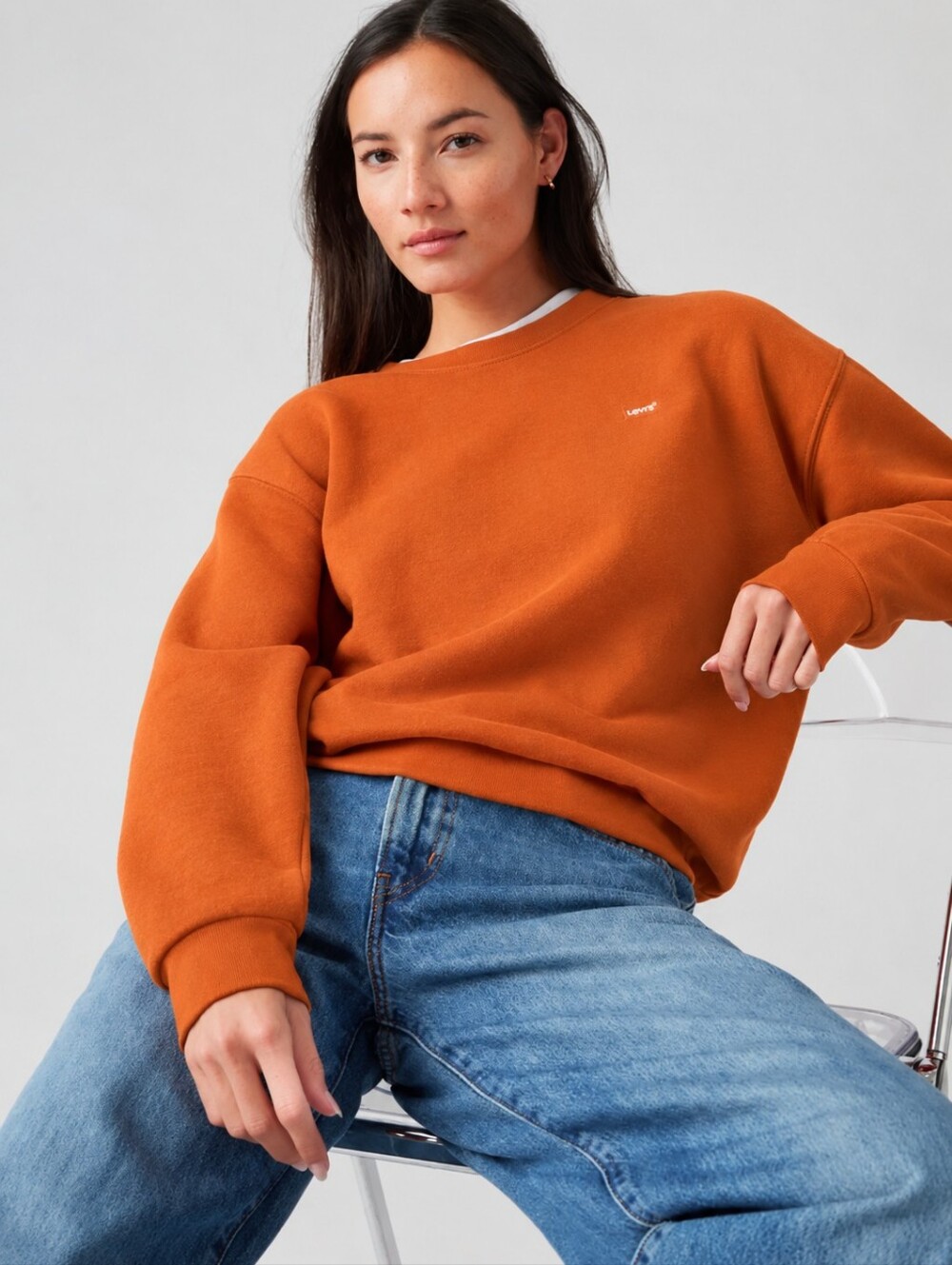 Levi's Rust Orange Crewneck Pullover